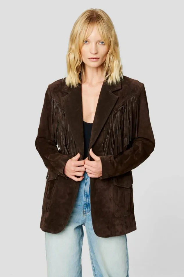Chocolate Souffle Blazer Women Blank NYC Blazers