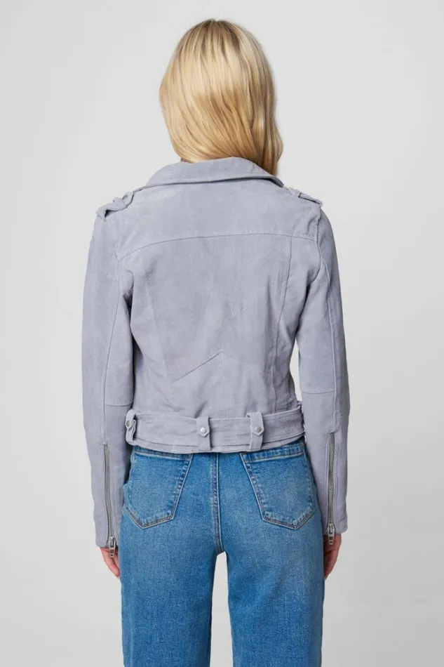 Cloud Grey Moto Jacket Women Blank NYC Jackets