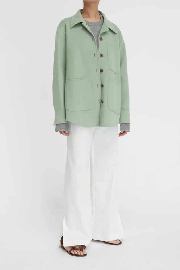 Coats And Jackets Women Lee Mathews Florentine Cashmere Shirt Jacket