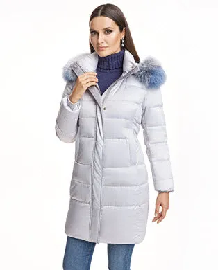 Coats Women039s Maximilian Down Filled Polyester Coat With Fox Hood