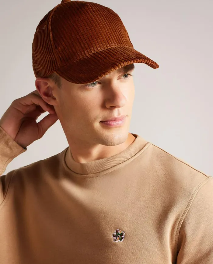 Cord Baseball Cap Brown Men Ted Baker Hats and Caps Cord Baseball Cap Brown Men Ted Baker Hats and Caps