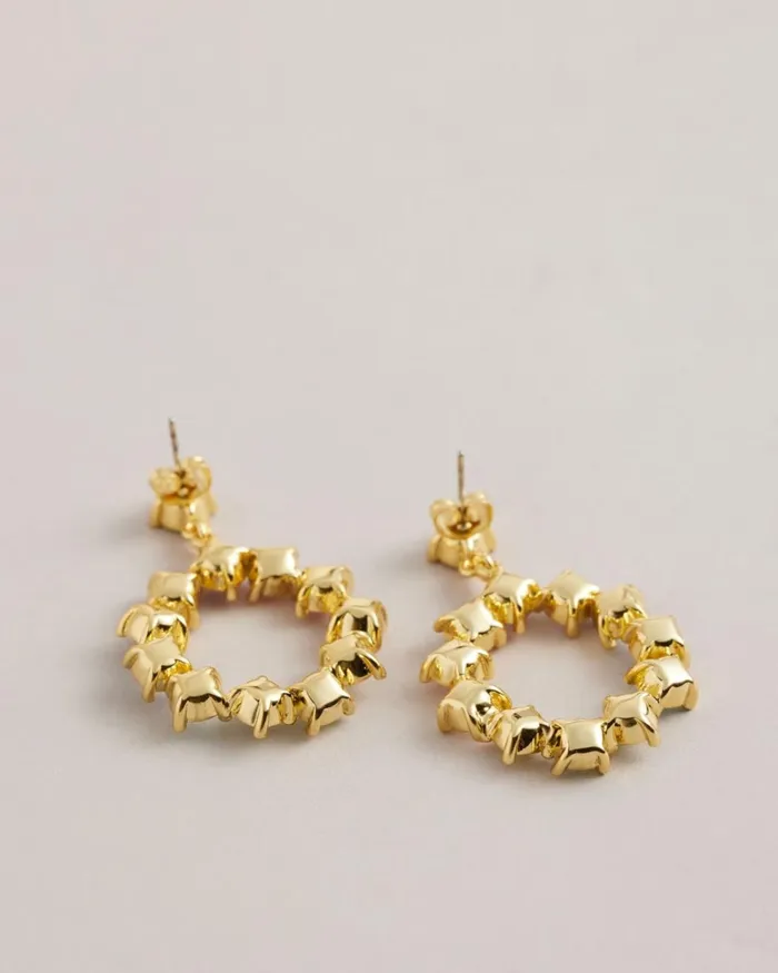 Crystal Hoop Drop Earrings Multicolor Women Ted Baker Jewelry