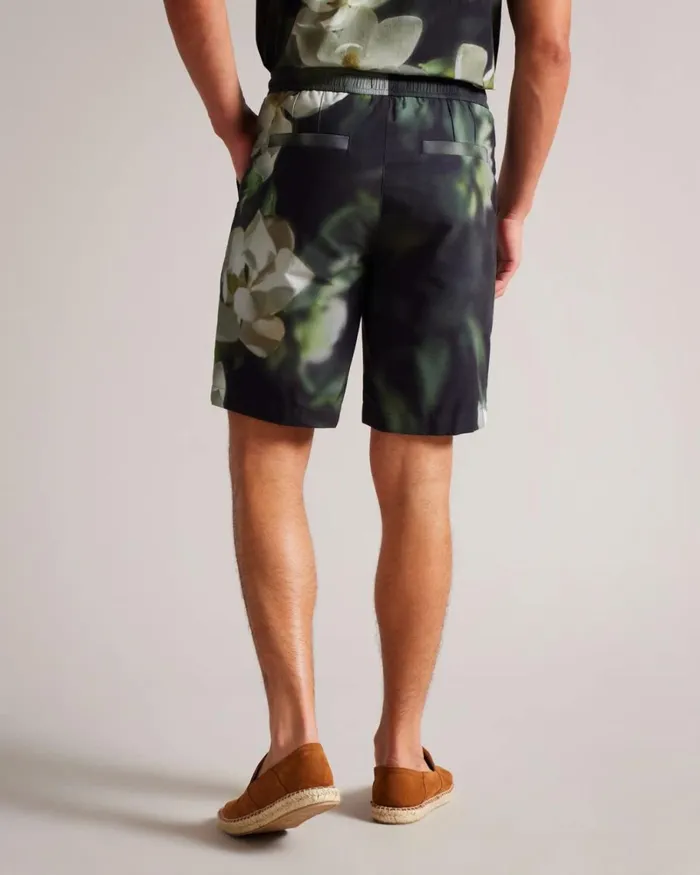 Digital Floral Print Shorts Black Men Ted Baker Swimwear and Beachwear Digital Floral Print Shorts Black Men Ted Baker Swimwear and Beachwear