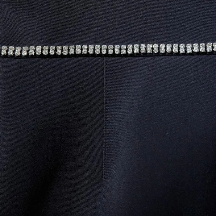 Dresses Woman SelfPortrait Black Crepe Rhinestone Detail Mini Dress Dresses Woman SelfPortrait Black Crepe Rhinestone Detail Mini Dress