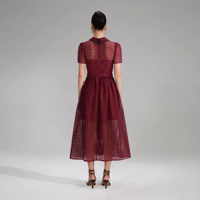 Dresses Woman SelfPortrait Black Grid Lace Mini Dress Dresses Woman SelfPortrait Black Grid Lace Mini Dress