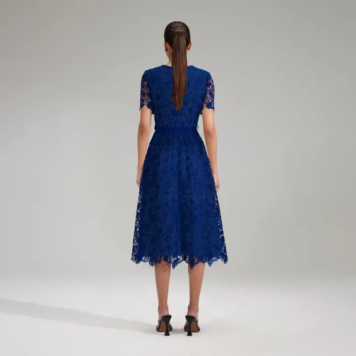 Dresses Woman SelfPortrait Black Magnolia Lace Midi Dress Dresses Woman SelfPortrait Black Magnolia Lace Midi Dress