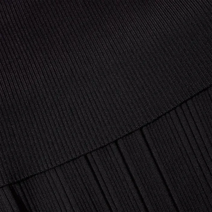 Dresses Woman SelfPortrait Black Ribbed Knit Midi Dress Dresses Woman SelfPortrait Black Ribbed Knit Midi Dress