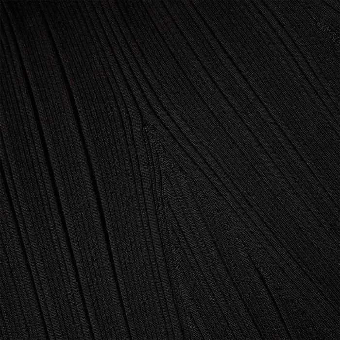 Dresses Woman SelfPortrait Black Ribbed Knit Midi Dress Dresses Woman SelfPortrait Black Ribbed Knit Midi Dress