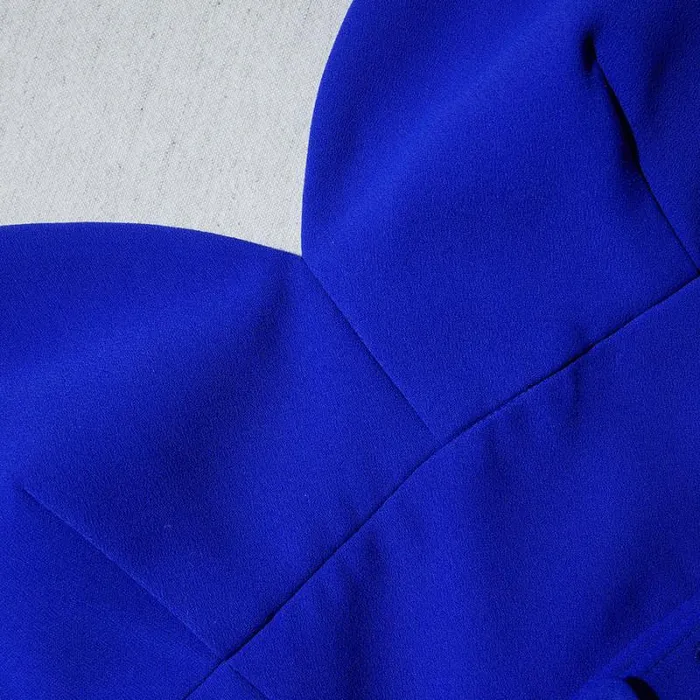 Dresses Woman SelfPortrait Cobalt Crepe Midi Dress Dresses Woman SelfPortrait Cobalt Crepe Midi Dress