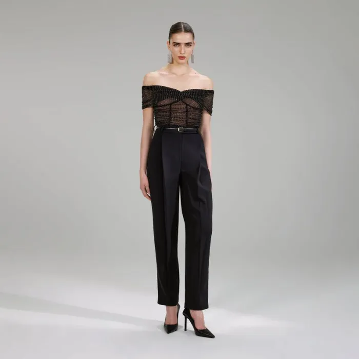 Dresses Woman SelfPortrait Diamant Fishnet Midi Dress Dresses Woman SelfPortrait Diamant Fishnet Midi Dress