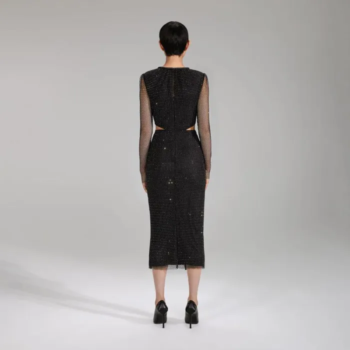 Dresses Woman SelfPortrait Dot Sequin Mesh Maxi Dress Dresses Woman SelfPortrait Dot Sequin Mesh Maxi Dress