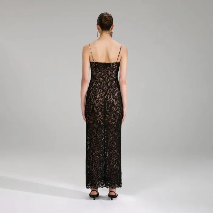 Dresses Woman SelfPortrait Dot Sequin Mesh Maxi Dress Dresses Woman SelfPortrait Dot Sequin Mesh Maxi Dress