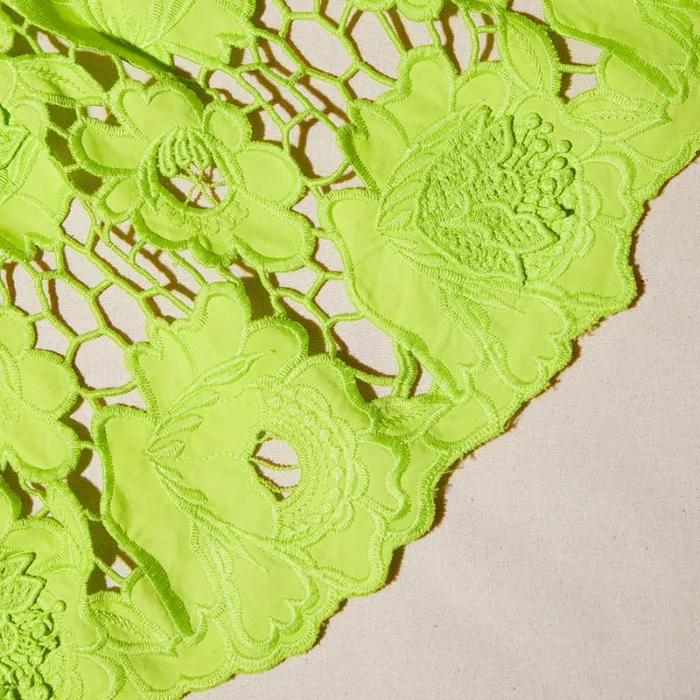 Dresses Woman SelfPortrait Green Lace Off Shoulder Mini Dress Dresses Woman SelfPortrait Green Lace Off Shoulder Mini Dress