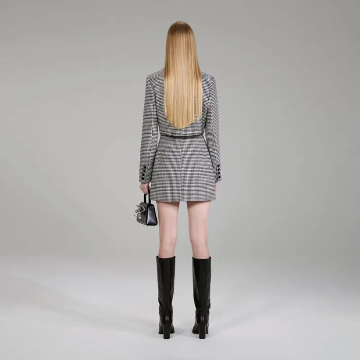 Dresses Woman SelfPortrait Houndstooth Mini Dress Dresses Woman SelfPortrait Houndstooth Mini Dress