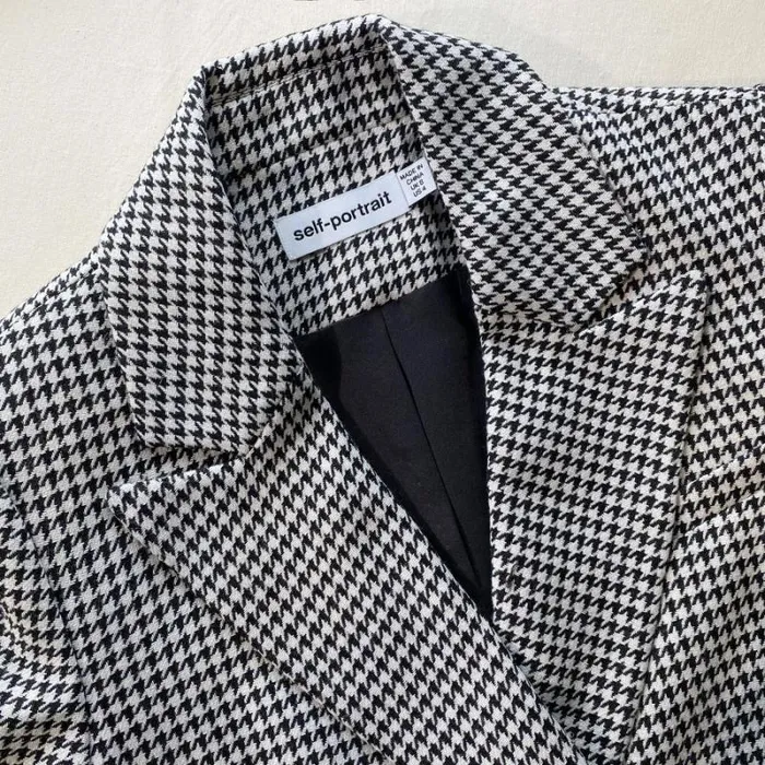 Dresses Woman SelfPortrait Houndstooth Mini Dress Dresses Woman SelfPortrait Houndstooth Mini Dress