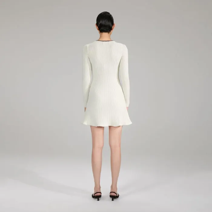Dresses Woman SelfPortrait Ivory Lurex Knit Dress Dresses Woman SelfPortrait Ivory Lurex Knit Dress