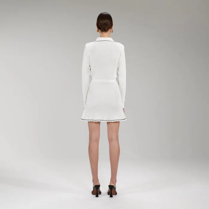 Dresses Woman SelfPortrait Ivory Lurex Knit Dress Dresses Woman SelfPortrait Ivory Lurex Knit Dress