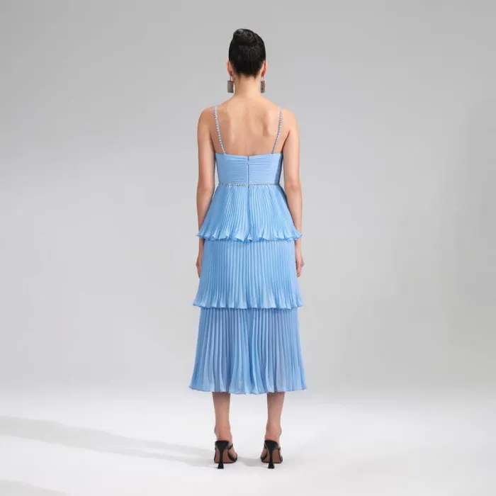 Dresses Woman SelfPortrait Lime Crepe Bow Midi Dress Dresses Woman SelfPortrait Lime Crepe Bow Midi Dress