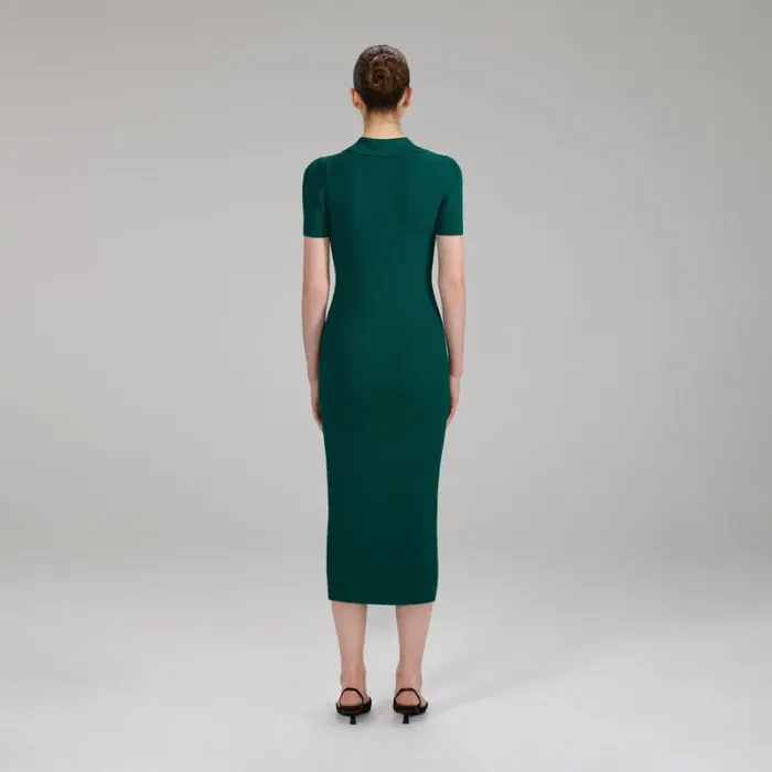 Dresses Woman SelfPortrait Lime Green Lurex Knit Midi Dress Dresses Woman SelfPortrait Lime Green Lurex Knit Midi Dress