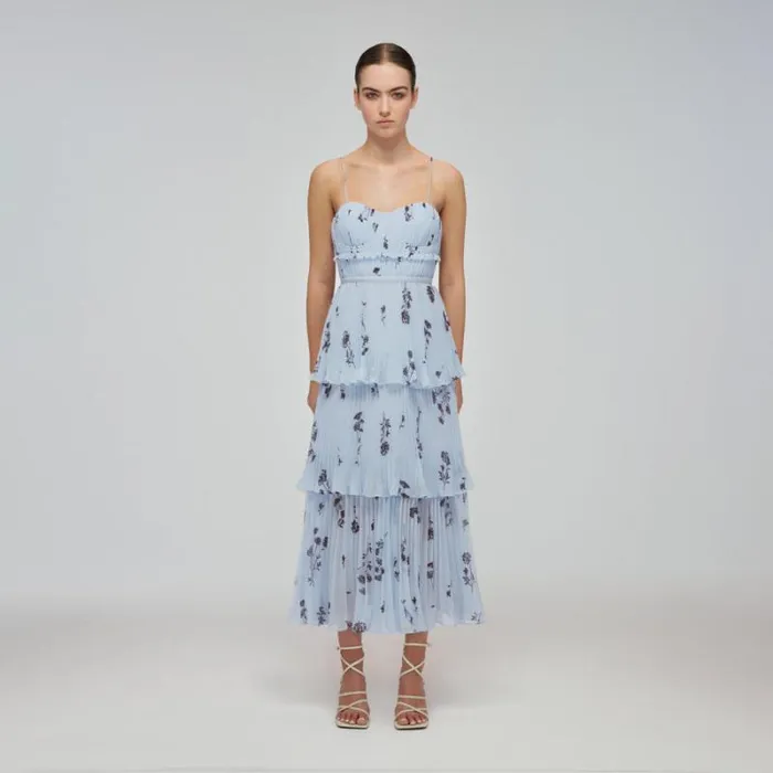 Dresses Woman SelfPortrait Metallic Jacquard Midi Dress Dresses Woman SelfPortrait Metallic Jacquard Midi Dress