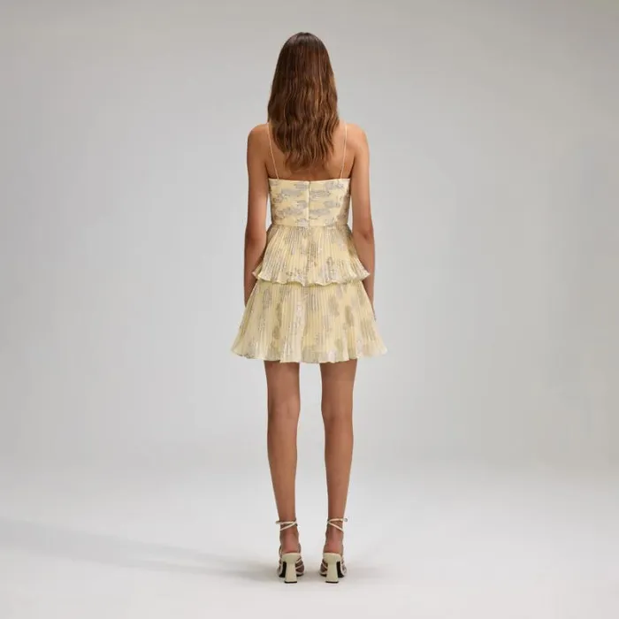 Dresses Woman SelfPortrait Metallic Jacquard Midi Dress Dresses Woman SelfPortrait Metallic Jacquard Midi Dress