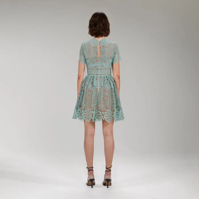 Dresses Woman SelfPortrait Mint Mini Azaelea Dress Dresses Woman SelfPortrait Mint Mini Azaelea Dress