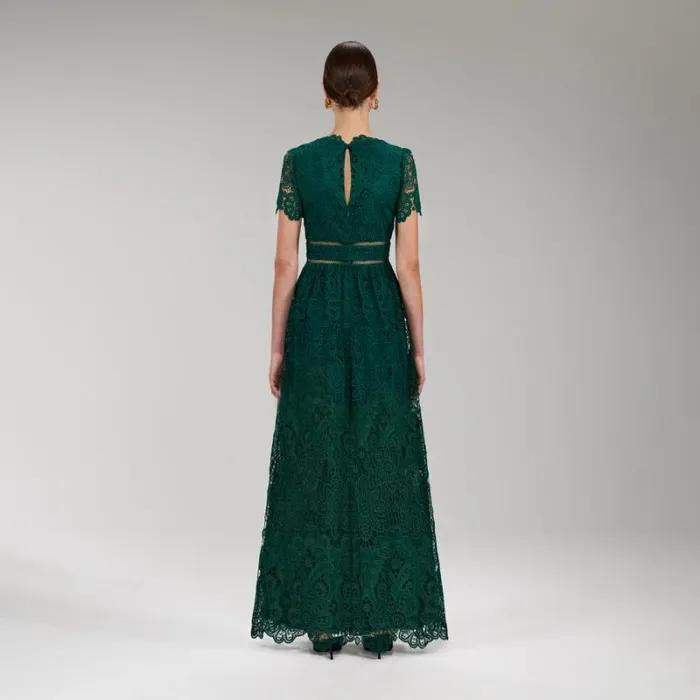 Dresses Woman SelfPortrait Navy Magnolia Lace Maxi Dress Dresses Woman SelfPortrait Navy Magnolia Lace Maxi Dress