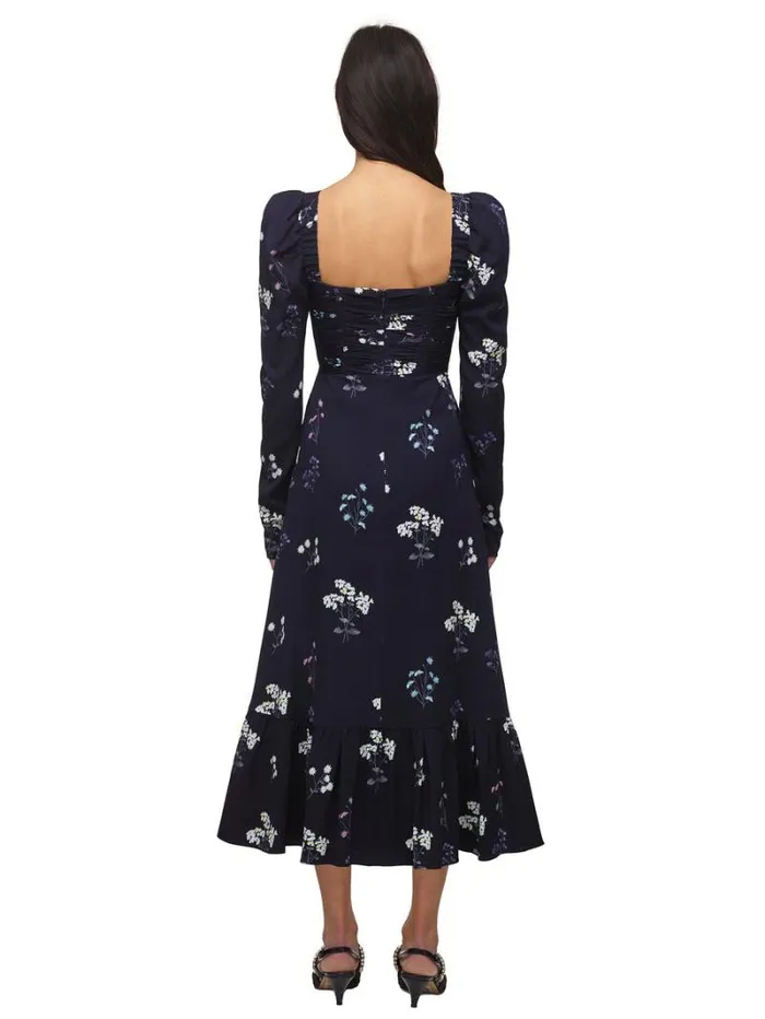 Dresses Woman SelfPortrait Navy Vintage Floral Midi Dress Dresses Woman SelfPortrait Navy Vintage Floral Midi Dress
