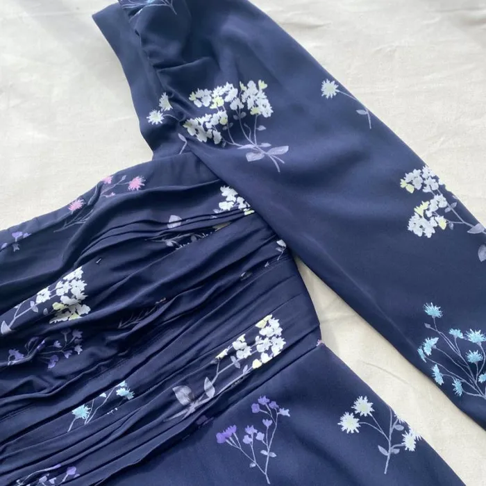 Dresses Woman SelfPortrait Navy Vintage Floral Midi Dress Dresses Woman SelfPortrait Navy Vintage Floral Midi Dress