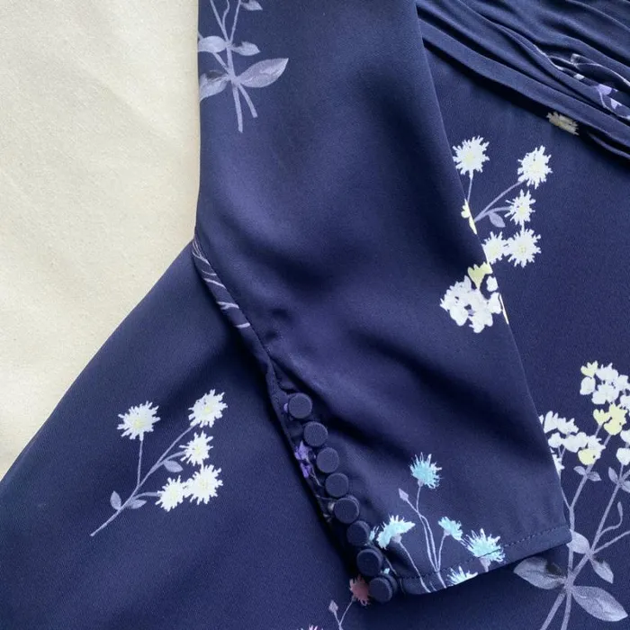 Dresses Woman SelfPortrait Navy Vintage Floral Midi Dress Dresses Woman SelfPortrait Navy Vintage Floral Midi Dress