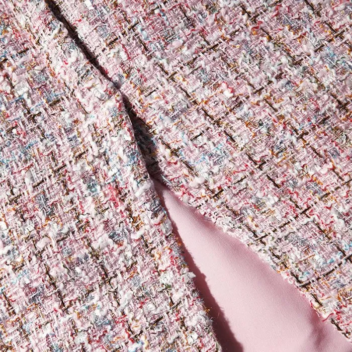 Dresses Woman SelfPortrait Pink Boucle Rhinestone Detail Mini Dress Dresses Woman SelfPortrait Pink Boucle Rhinestone Detail Mini Dress