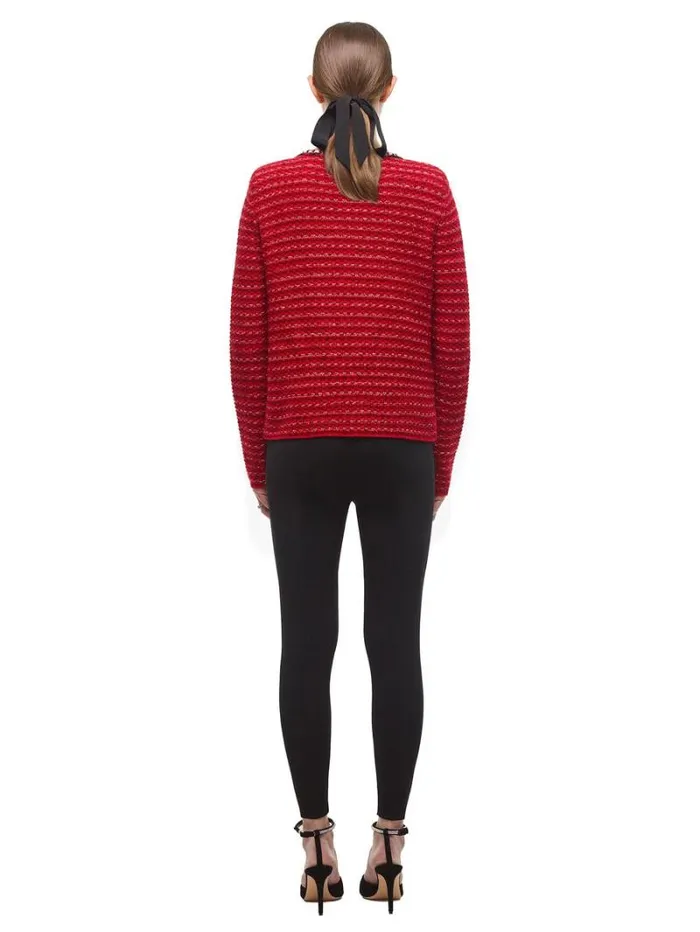 Dresses Woman SelfPortrait Red Melange Fitted Knit Mini Dress Dresses Woman SelfPortrait Red Melange Fitted Knit Mini Dress