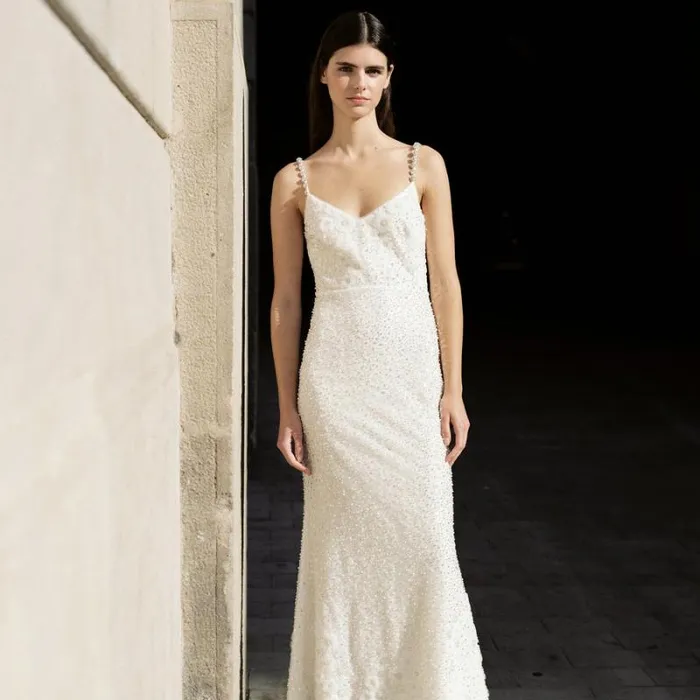 Dresses Woman SelfPortrait White Beaded Sequin Maxi Dress Dresses Woman SelfPortrait White Beaded Sequin Maxi Dress