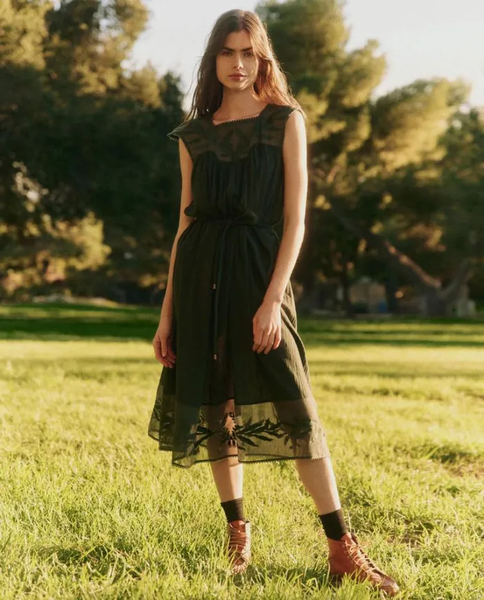 Dresses Women039s The Great The Dawn Dress Vintage Moss