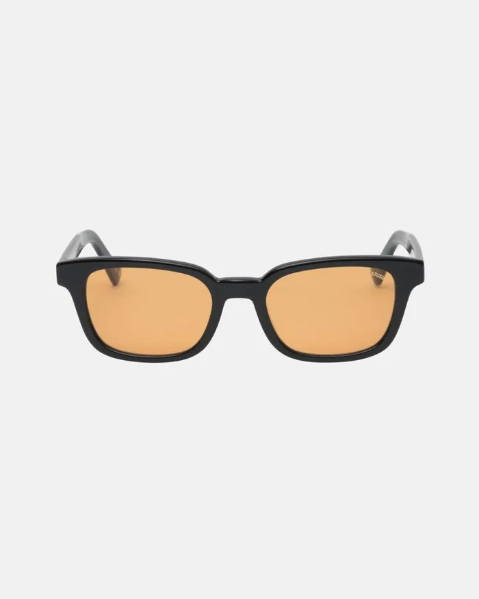 Eyewear Men Stussy OWEN SUNGLASSES BlackAmber