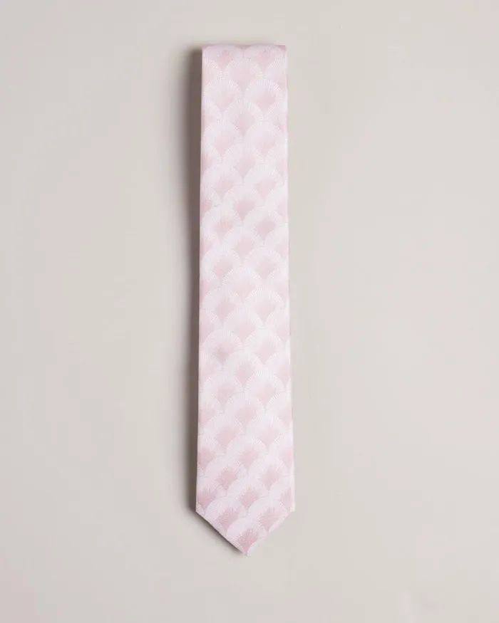 Fan Jacquard Tie Dusky Pink Men Ted Baker Ties and Bow Ties Fan Jacquard Tie Dusky Pink Men Ted Baker Ties and Bow Ties