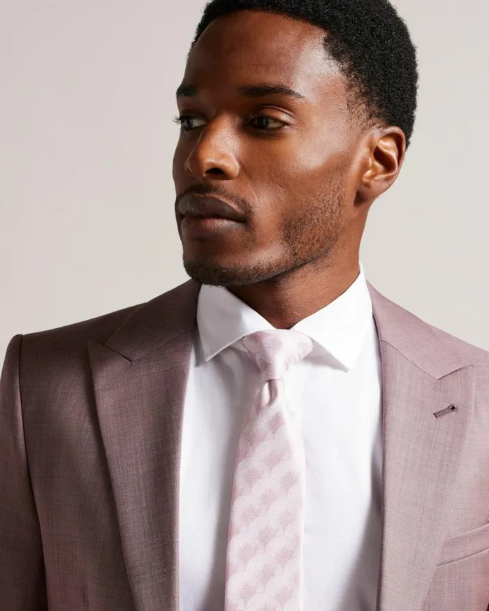 Fan Jacquard Tie Dusky Pink Men Ted Baker Ties and Bow Ties Fan Jacquard Tie Dusky Pink Men Ted Baker Ties and Bow Ties