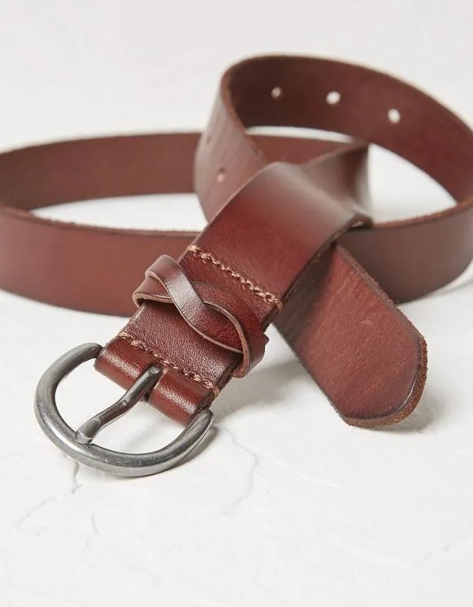 Fatface Belts Plait Keeper Leather Belt Chestnut 8211 Women
