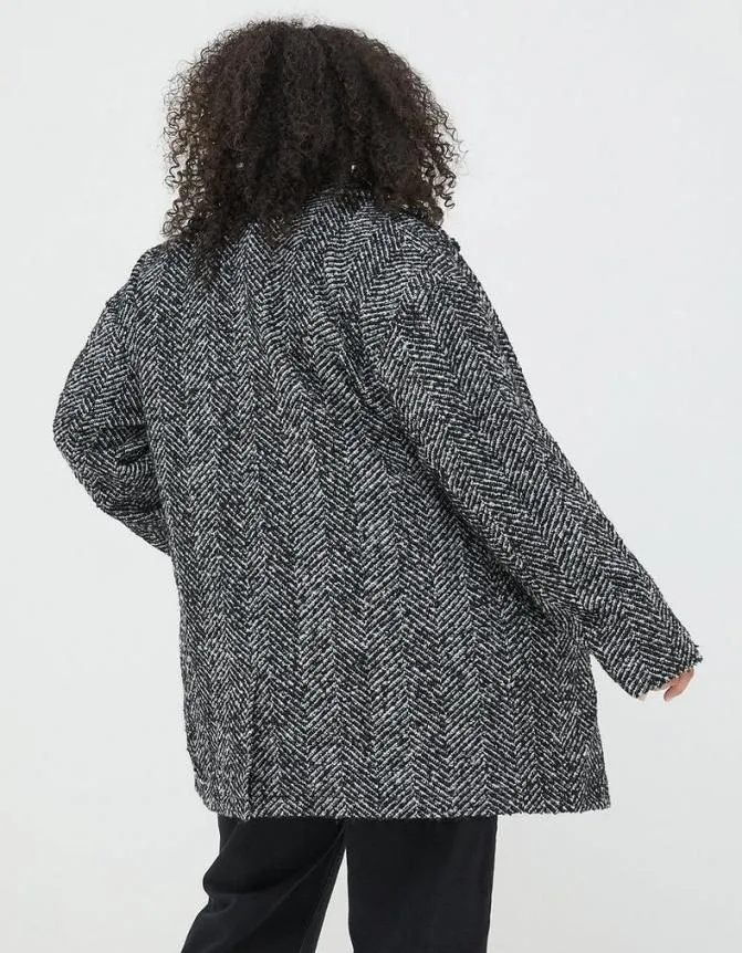 Fatface Coats and Jackets Marin Wool Blend Coat Black 8211 Women