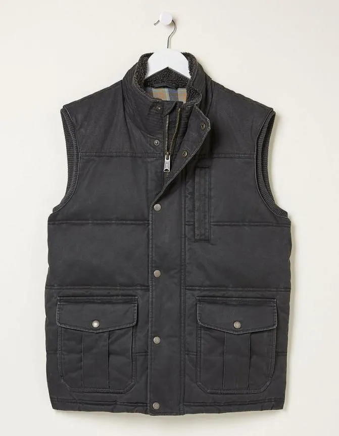 Fatface Coats and Jackets Paignton Gilet Charcoal 8211 Men