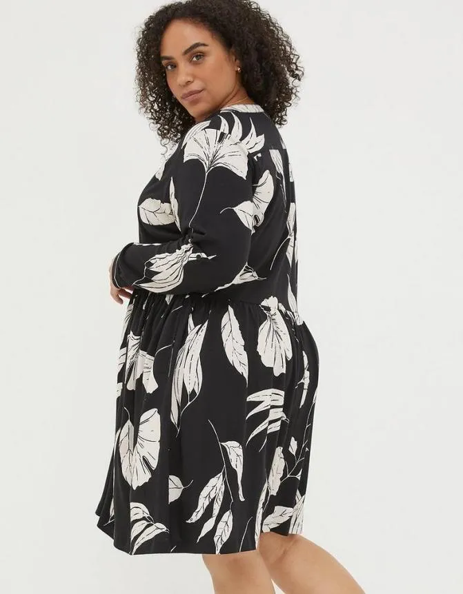 Fatface Dresses Elsie Twilight Leaves Dress Black 8211 Women