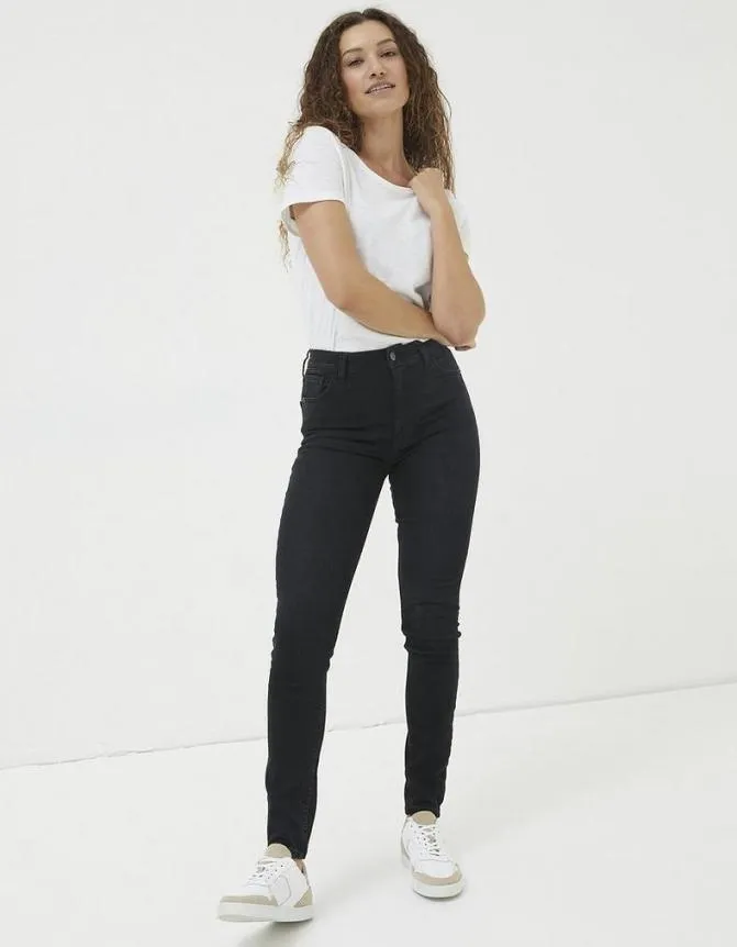 Fatface Jeans and Dungarees Harlow High Waist Skinny Jeans Washed Black 8211 Women