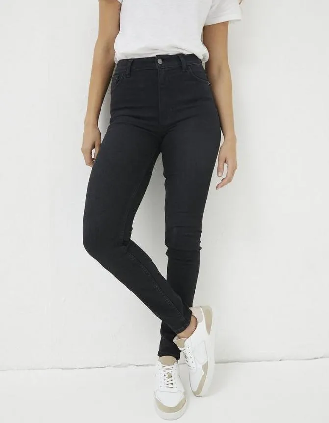 Fatface Jeans and Dungarees Harlow High Waist Skinny Jeans Washed Black 8211 Women