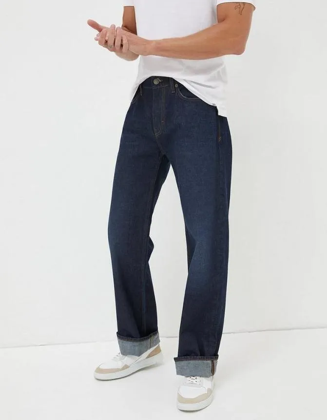 Fatface Jeans Loose Fit Jeans Dark Blue 8211 Men
