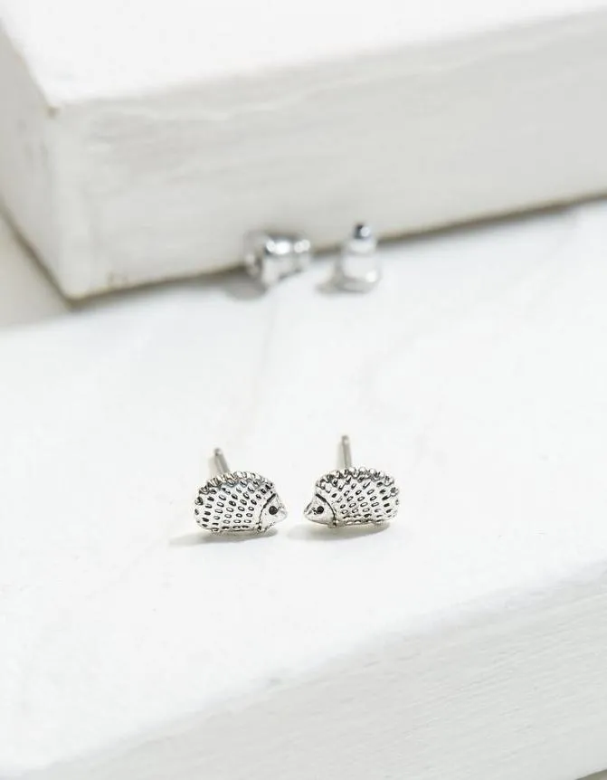 Fatface Jewellery Hedgehog Studs Silver 8211 Women