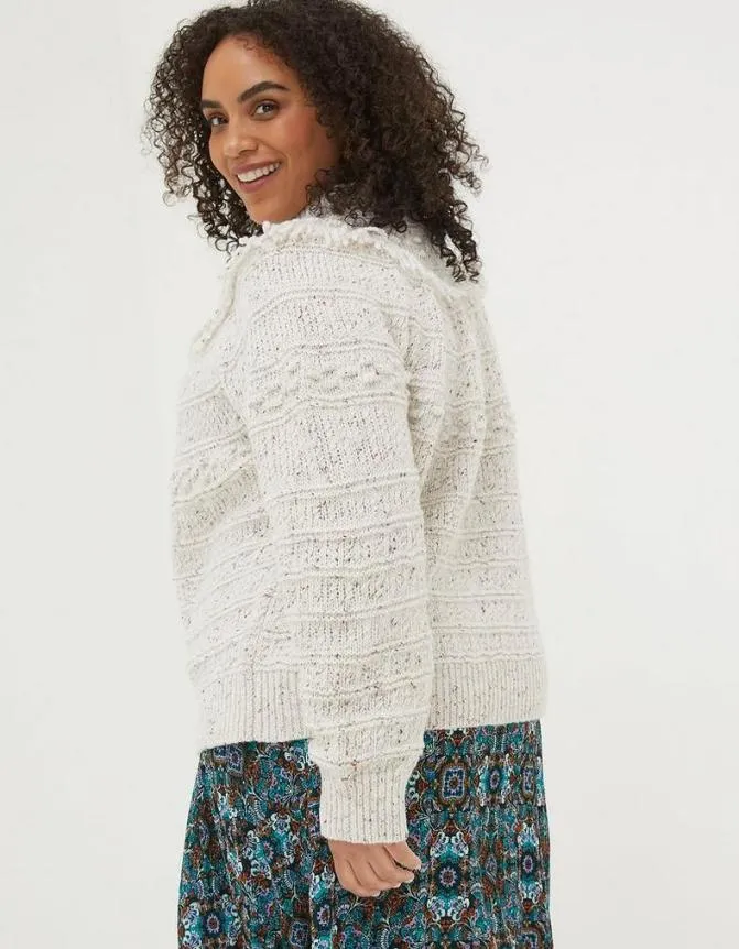Fatface Knitwear Nora Craft Jumper Ivory 8211 Women