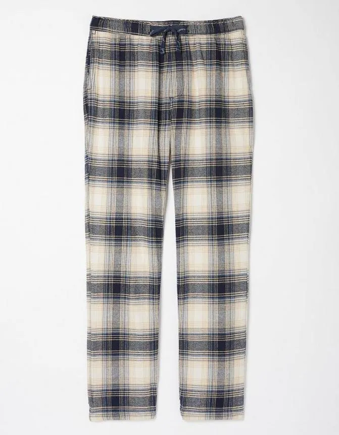 Fatface Nightwear and Loungewear Fife Checked Pyjama Bottoms Off White 8211 Men