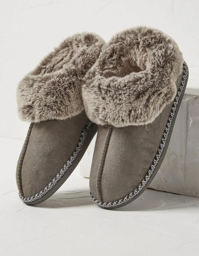 Fatface Nightwear and Loungewear Maya Slipper Boots Grey 8211 Women