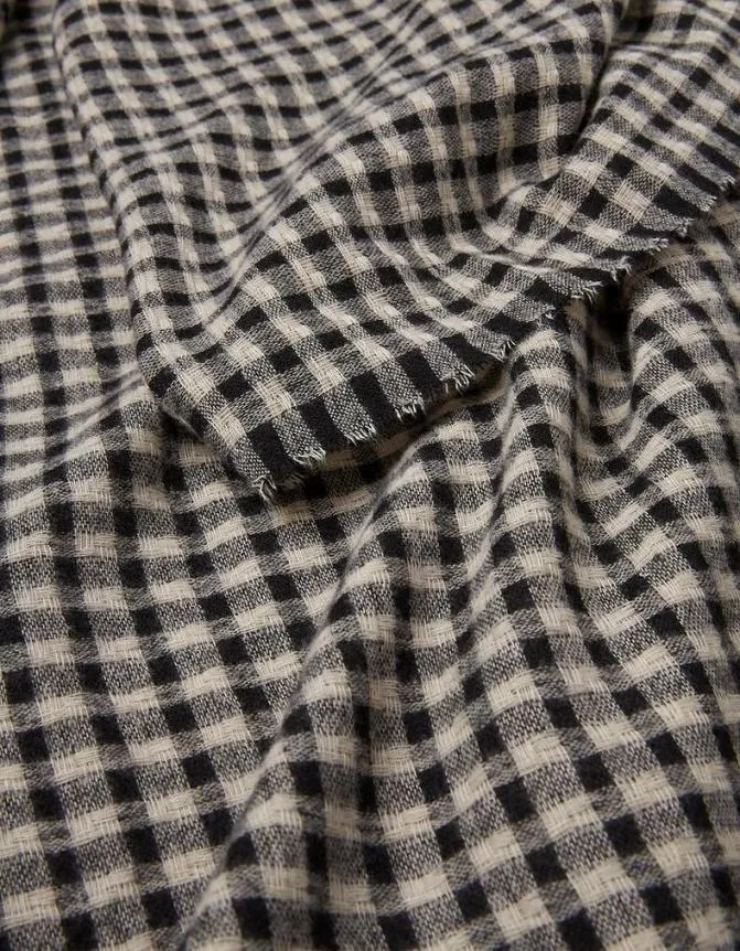 Fatface Scarves Gingham Check Scarf Black 8211 Women