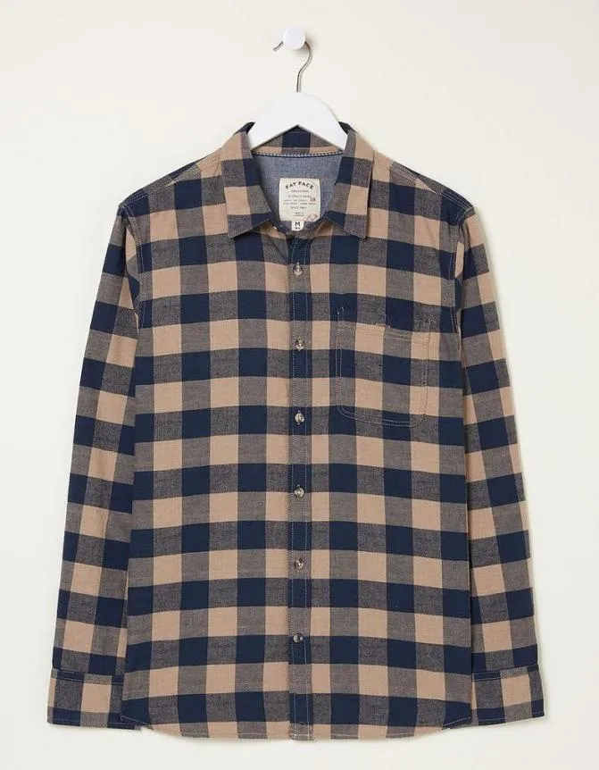 Fatface Shirts Buffalo Check Shirt Navy 8211 Men